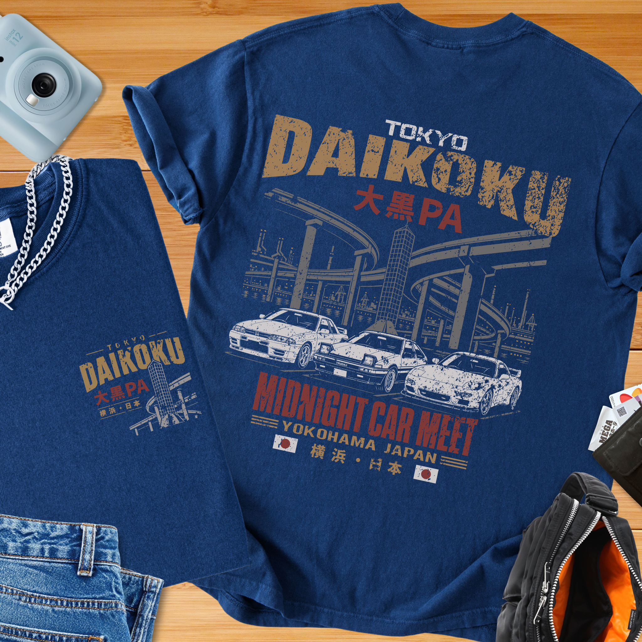 Daikoku Parking Area Tokyo Skyline Car Meet T-Shirt