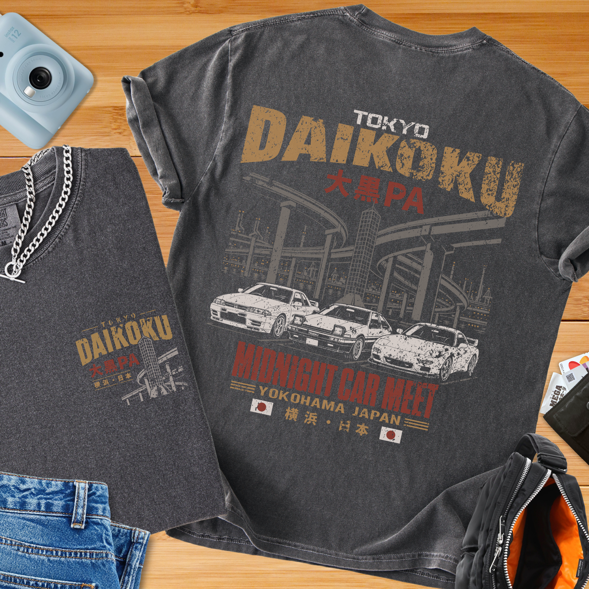Daikoku Parking Area Tokyo Skyline Car Meet T-Shirt