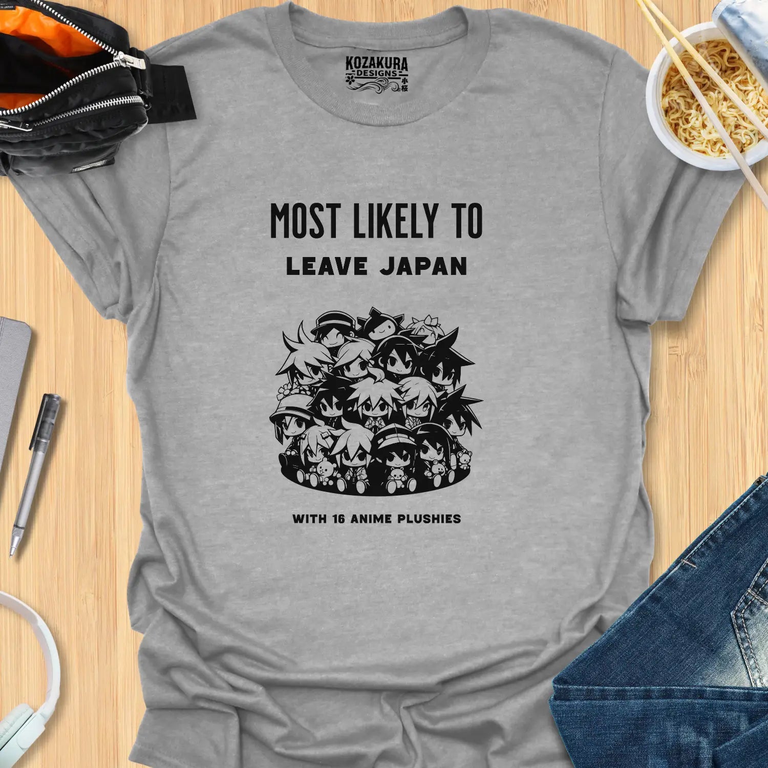 Most Likely to leave Japan with 16 anime plushies