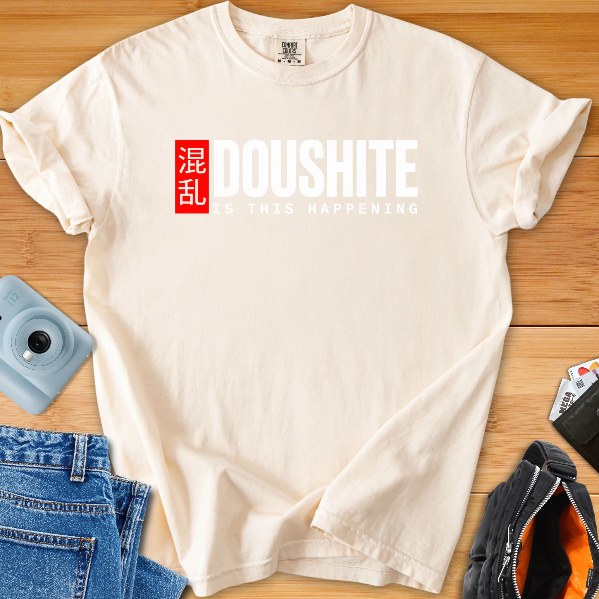DOUSHITE Is This Happening – Minimal Statement Tee