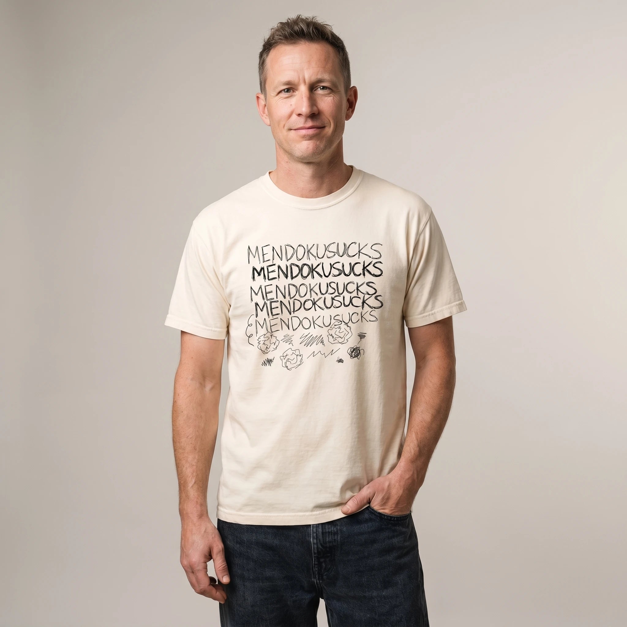 Mendoksucks Scribble Tee