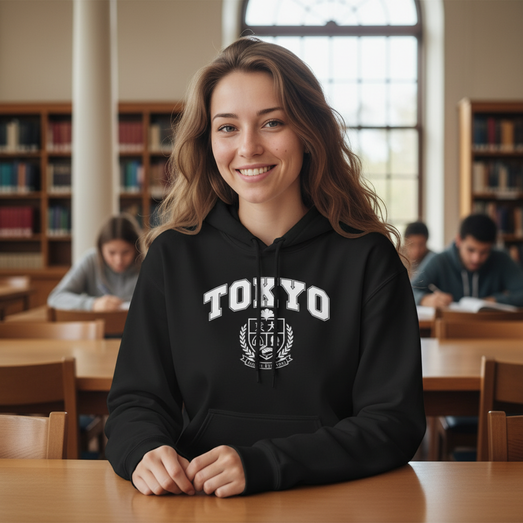 Tokyo Inspired - Softstyle Fleece with Academic Design