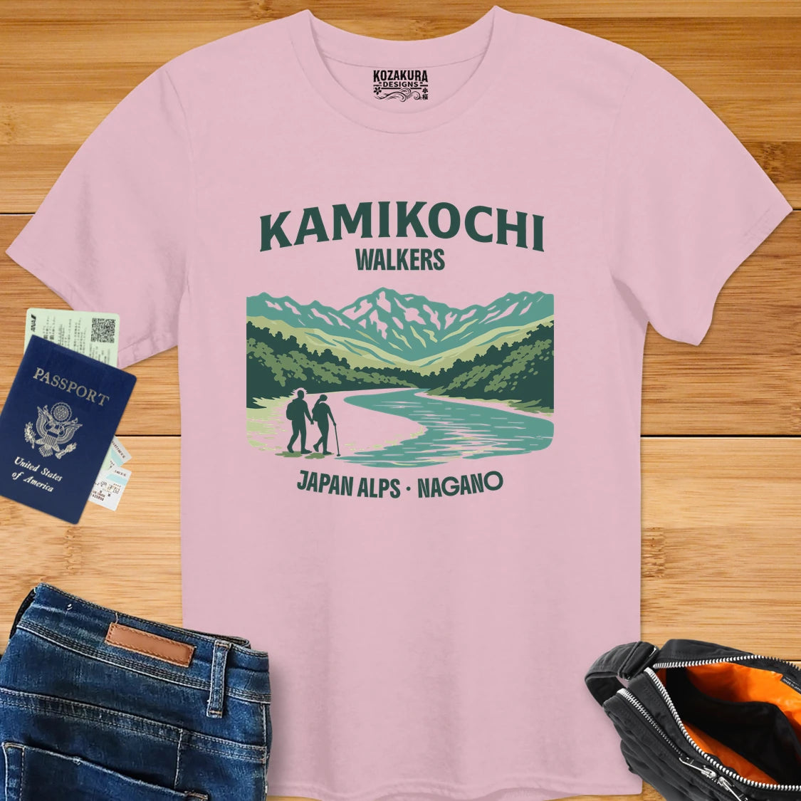 Kamikochi Walkers T-Shirt — Japan Alps Nagano Hiking Tee