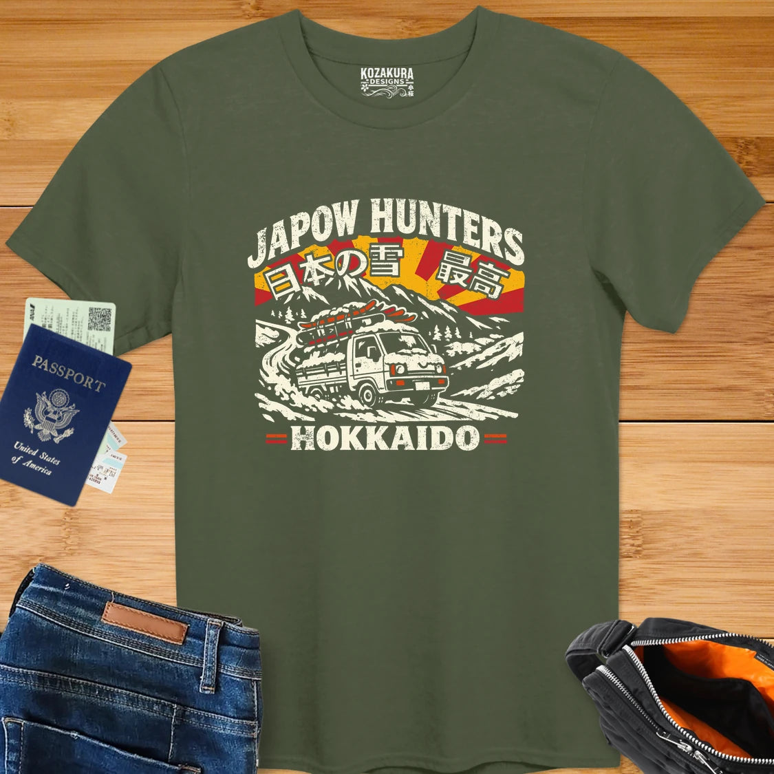 Japow Hunters Hokkaido - Snow Van Graphic Tee