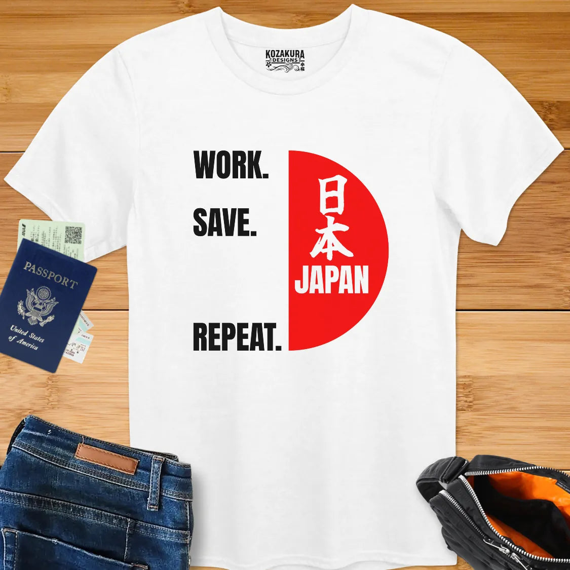 Work, Save, JAPAN!, Repeat - Kanji with English