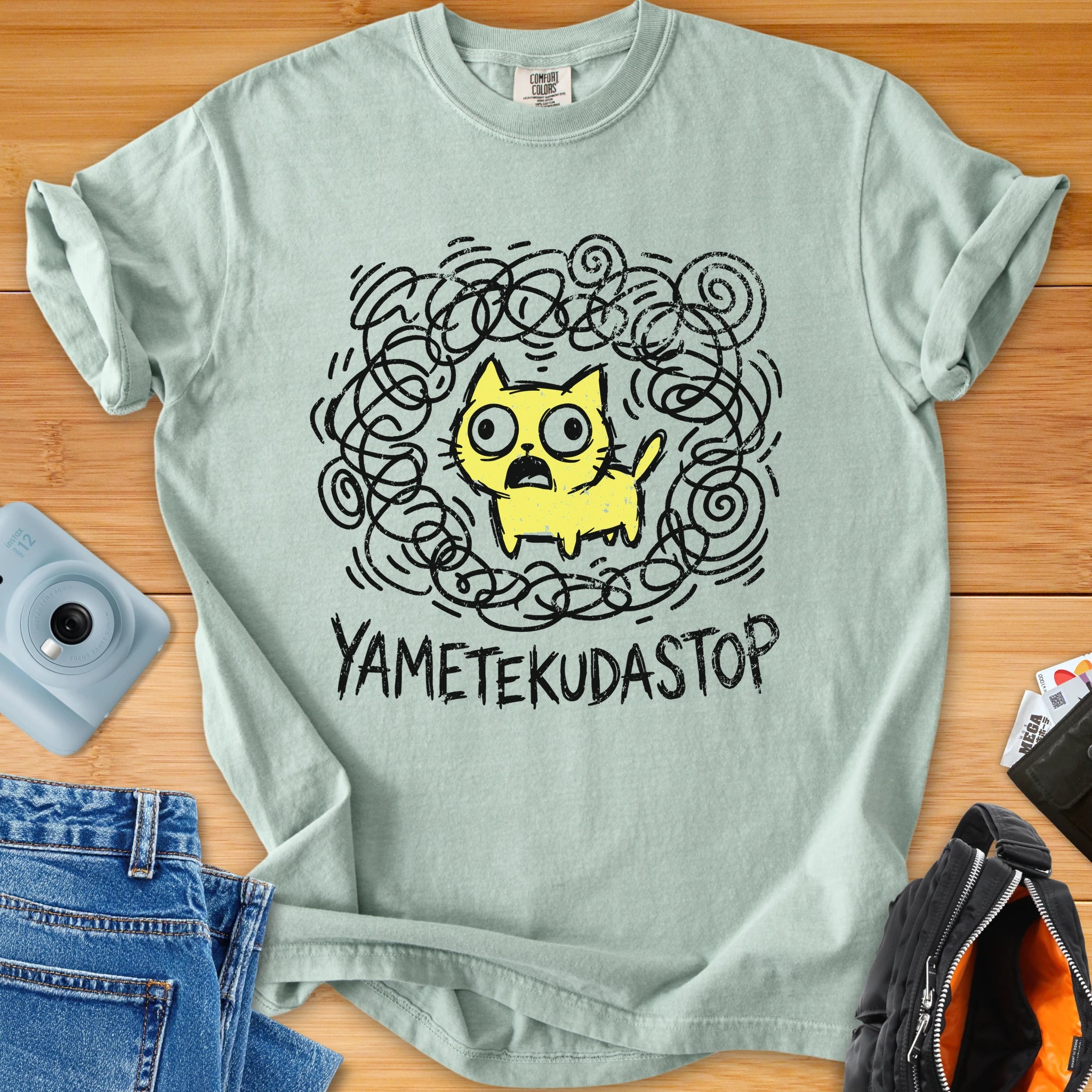 YAMETEKUDASTOP - Panic Mode Cat Japenglish Tee