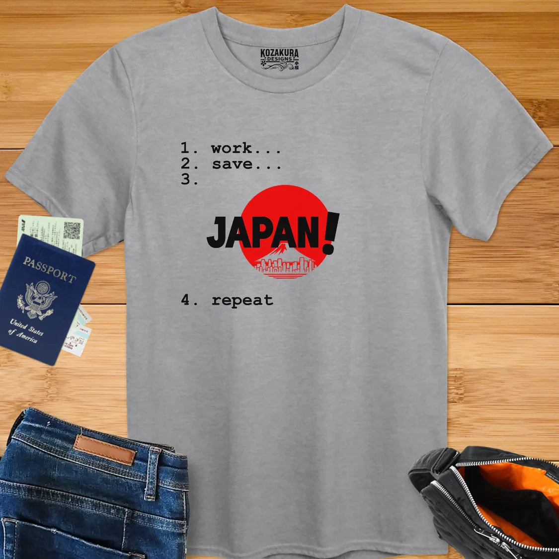 work, save, JAPAN, repeat