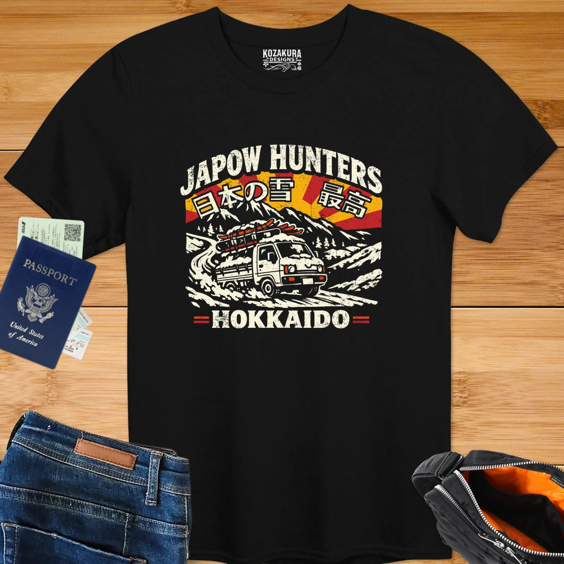 Japow Hunters Hokkaido - Snow Van Graphic Tee