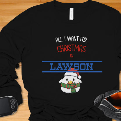 All I want for Christmas is LAWSON with Karaage Kun - Long Sleeve