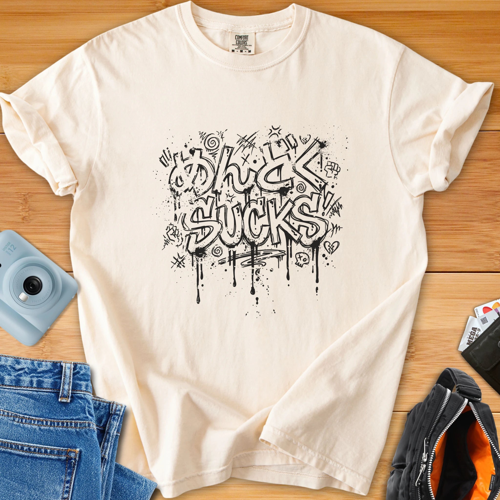 "Mendoku Sucks" Hiragana Graffiti
