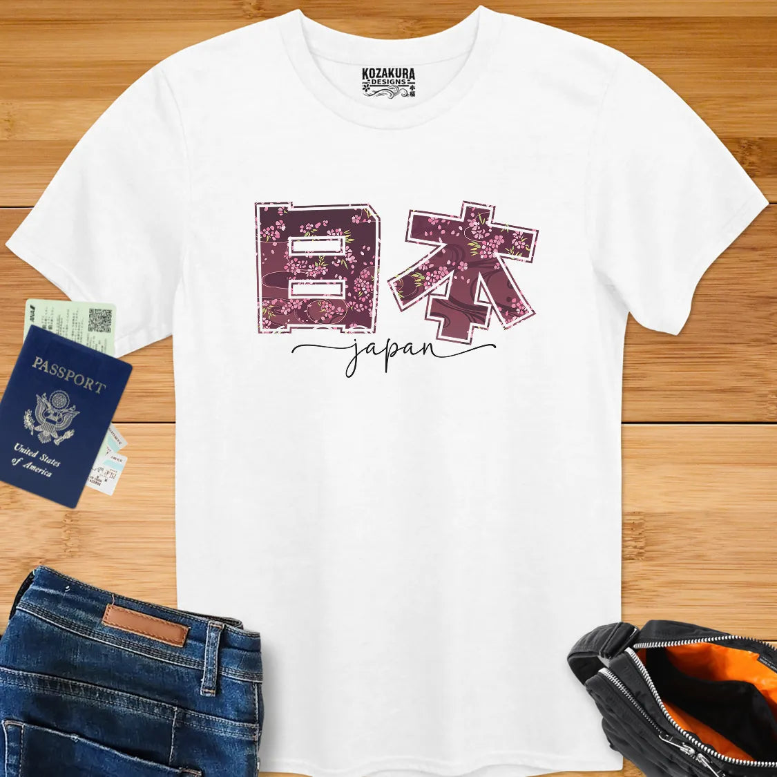 Floral Japan Kanji - Dark