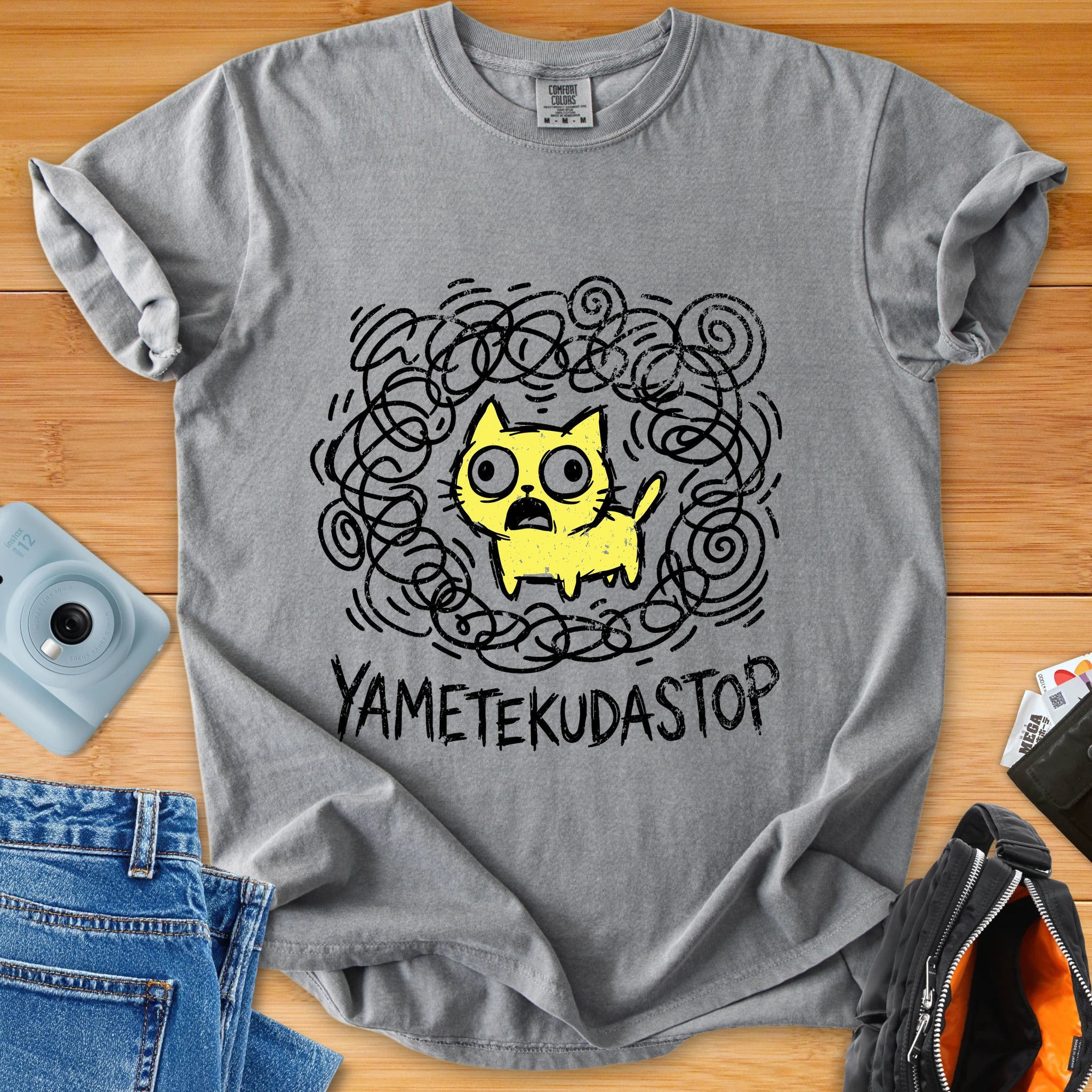 YAMETEKUDASTOP - Panic Mode Cat Japenglish Tee