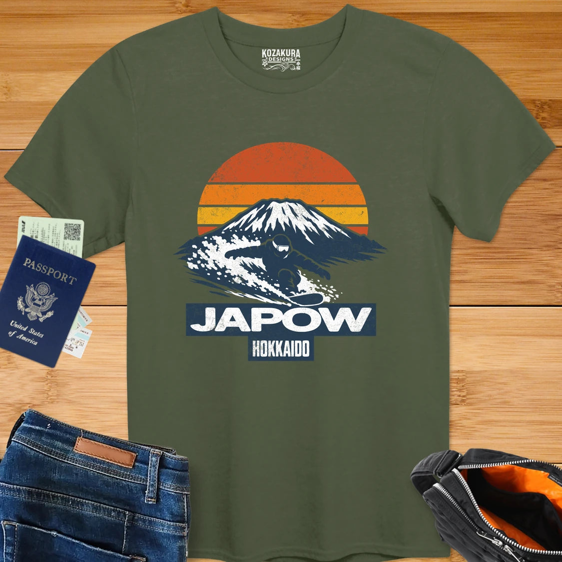Japow Hokkaido Snowboard T-Shirt