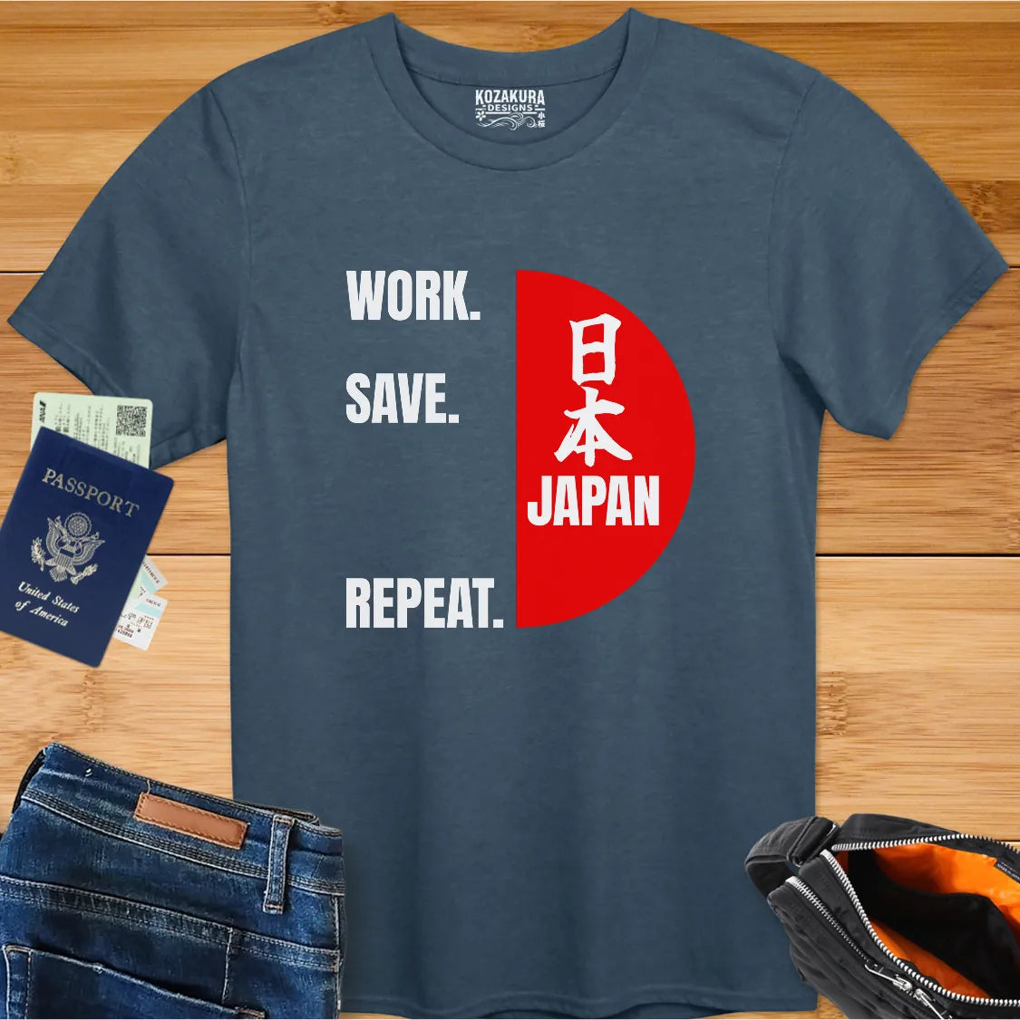 Work, Save, JAPAN!, Repeat - Kanji with English