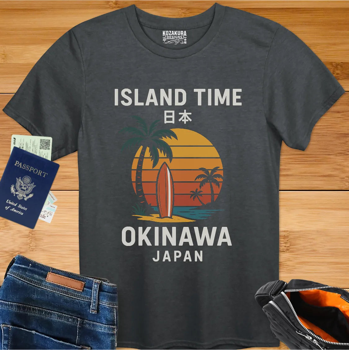 Okinawa Island Time Retro