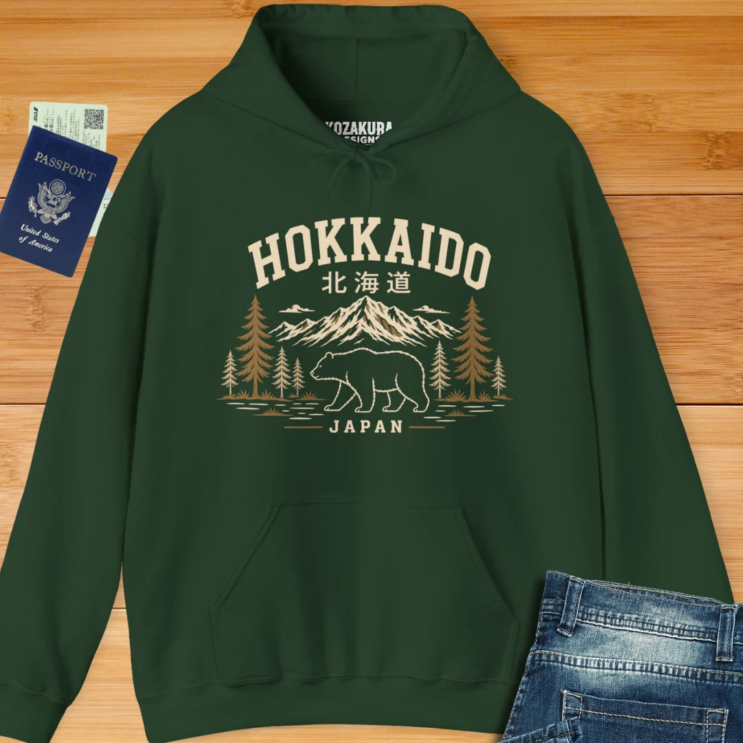 Hokkaido Bear Japan Travel Hoodie