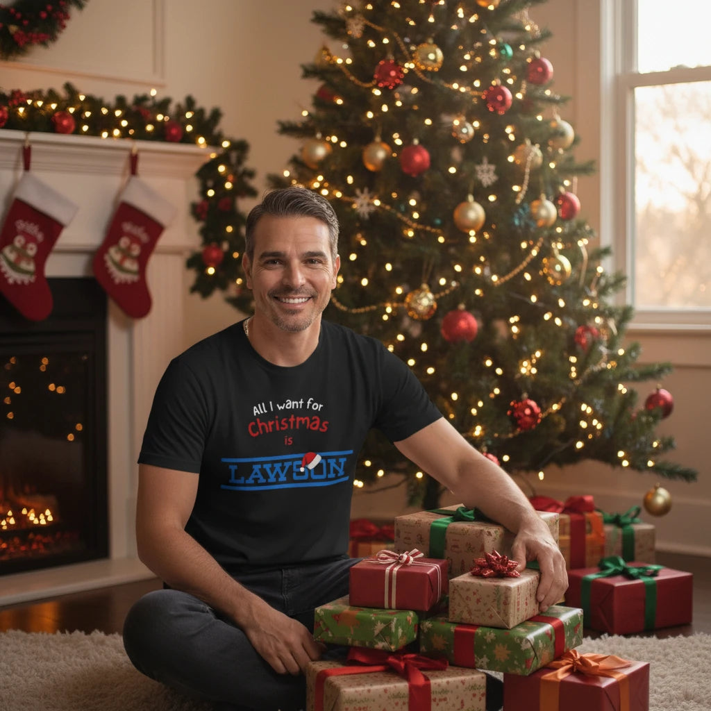 All I want for Christmas is LAWSON with Santa Hat