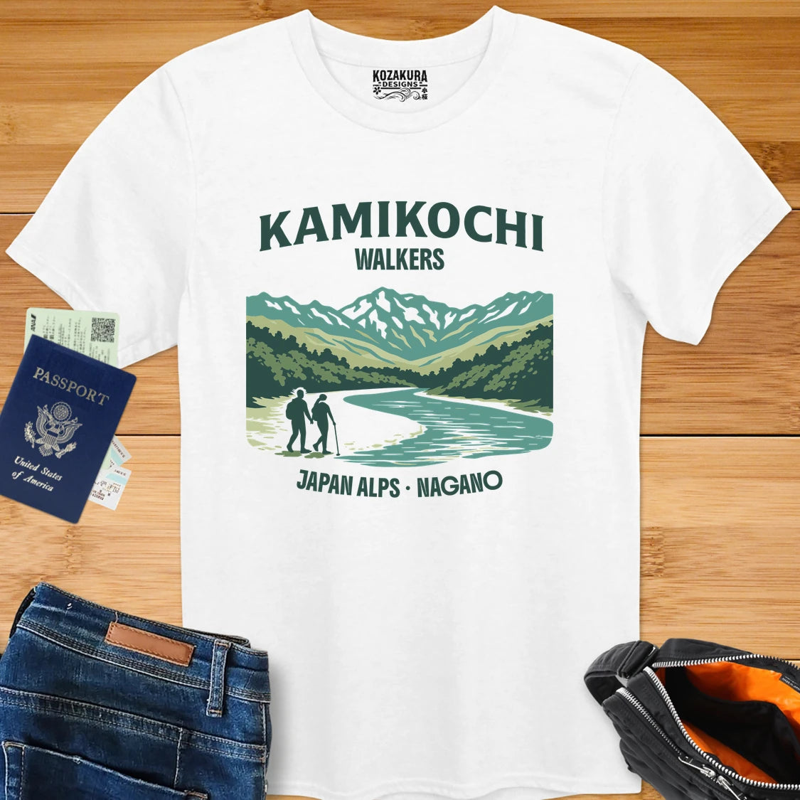 Kamikochi Walkers T-Shirt — Japan Alps Nagano Hiking Tee