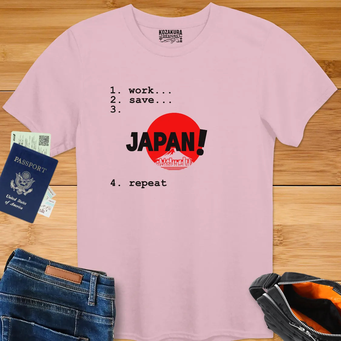 work, save, JAPAN, repeat